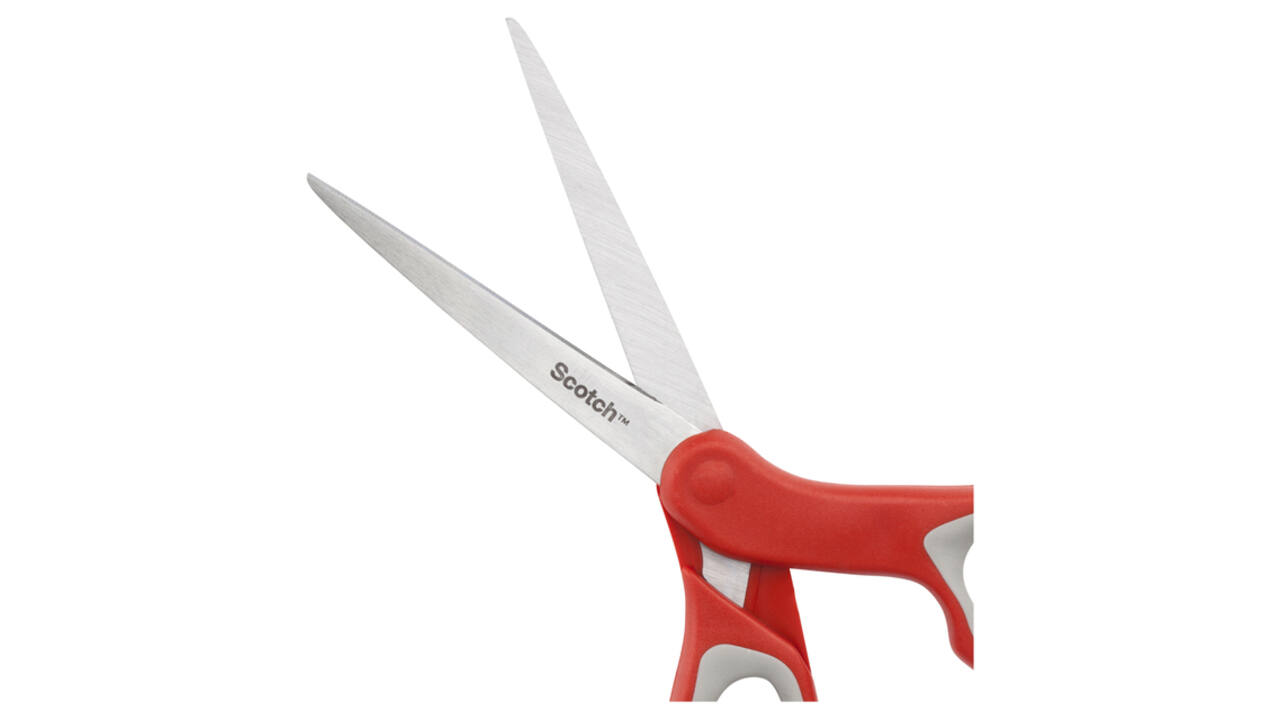 Schaar Scotch 18cm comfort rood blister