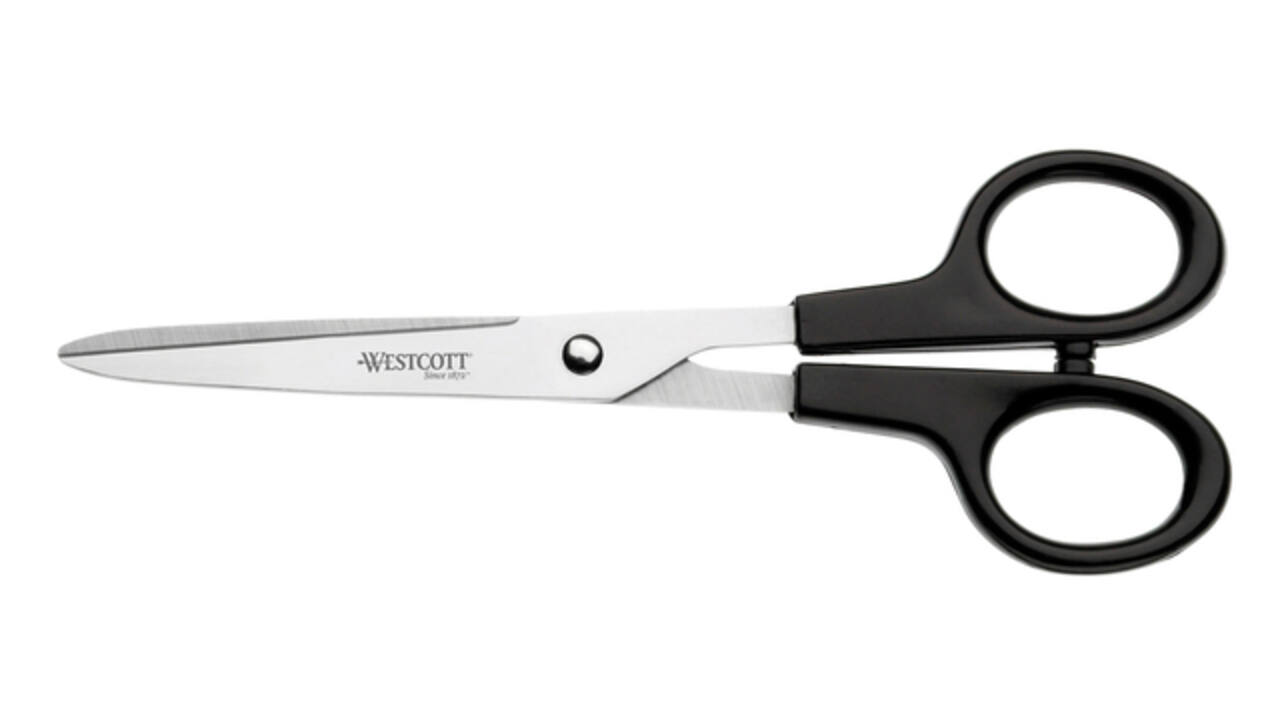 Kantoorschaar Westcott 171mm met kunststof grip rvs