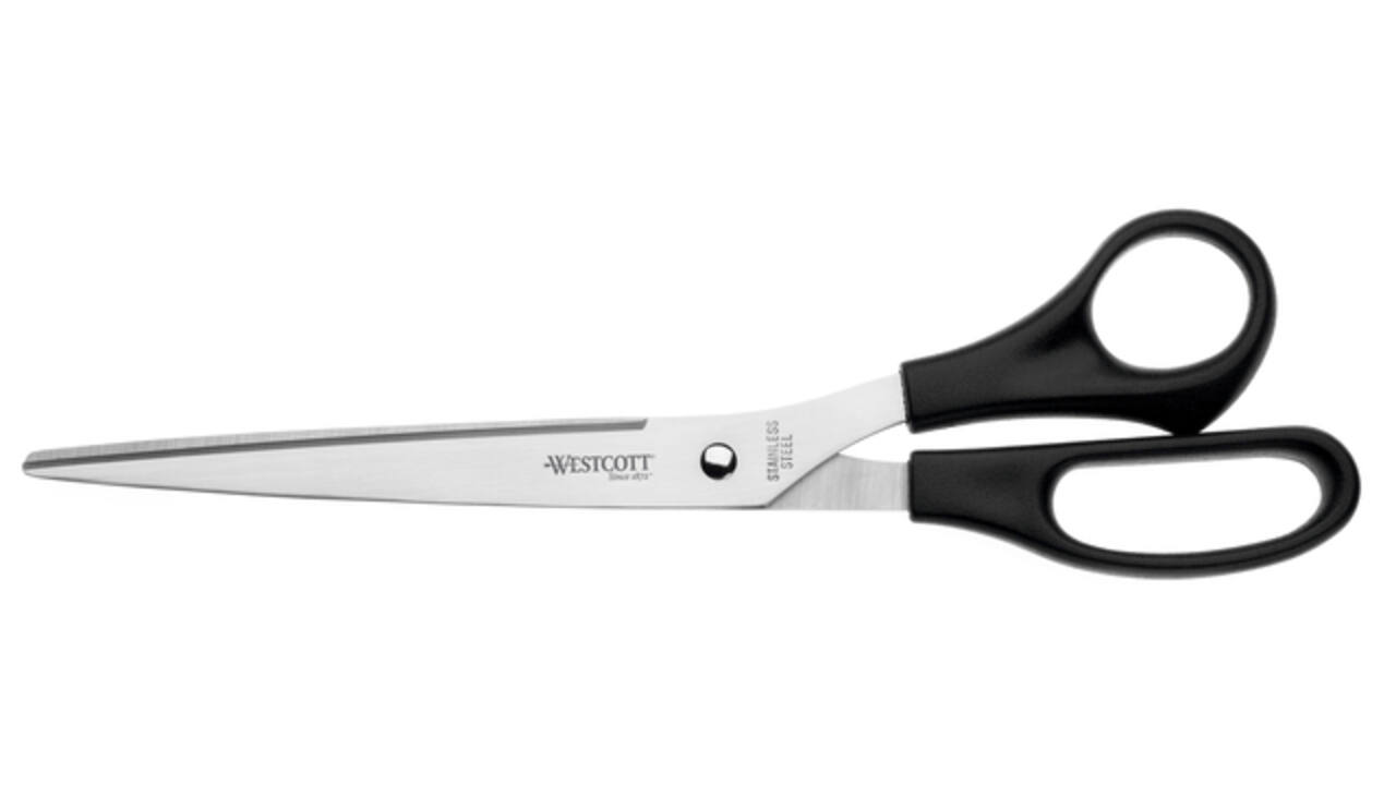 Kantoorschaar Westcott 260mm met kunststof grip rvs