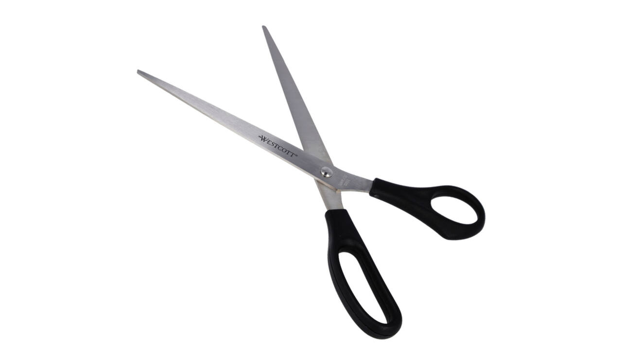 Kantoorschaar Westcott 260mm met kunststof grip rvs