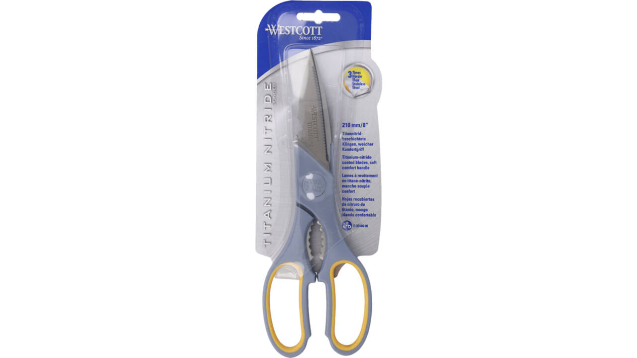 Huishoudschaar Westcott 210mm met softgrip titanium