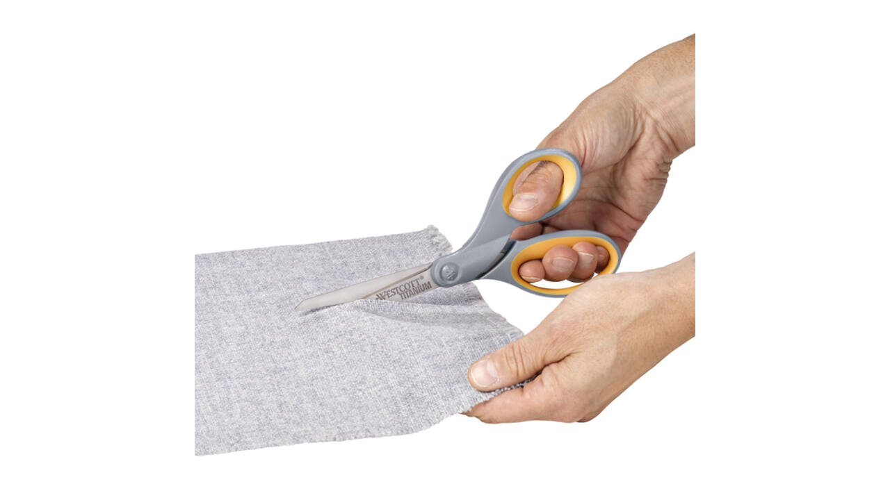 Kantoorschaar Westcott 210mm met softgrip titanium