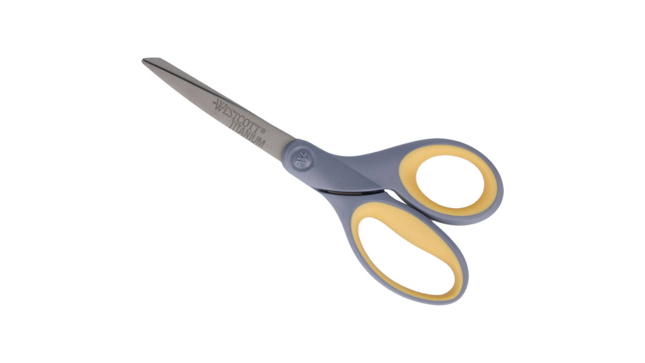 Kantoorschaar Westcott 210mm met softgrip titanium