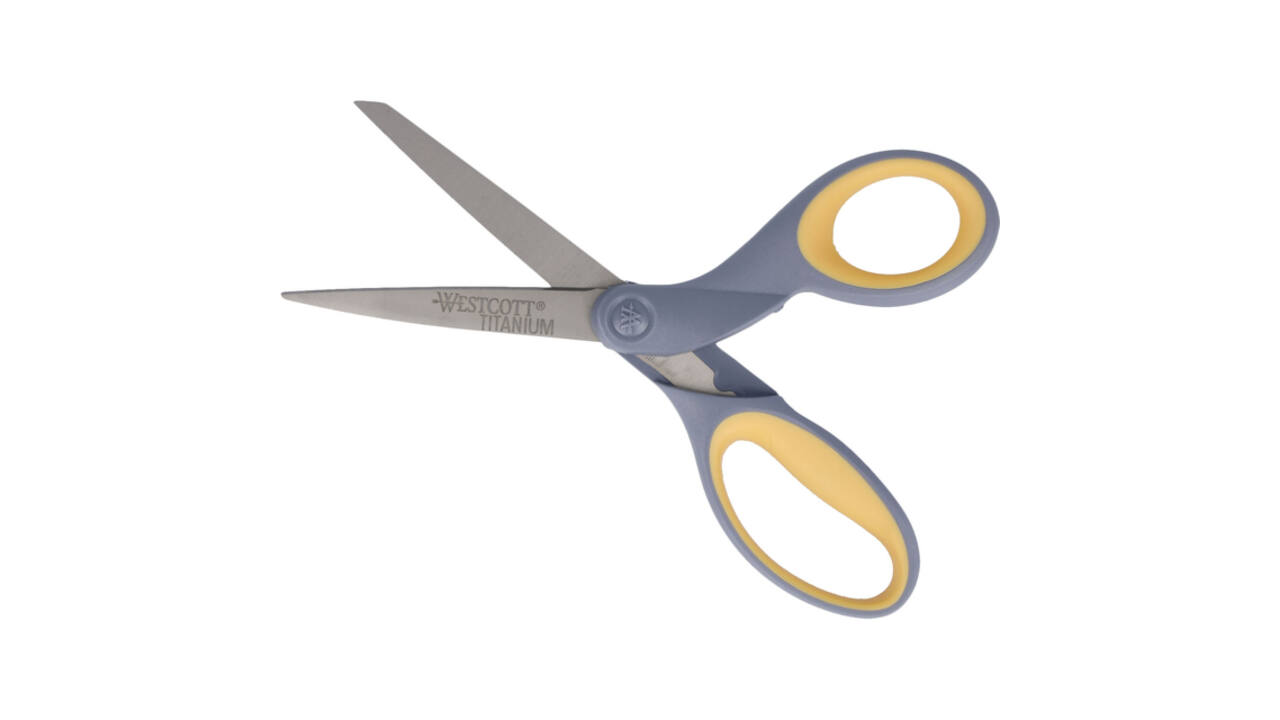 Kantoorschaar Westcott 210mm met softgrip titanium