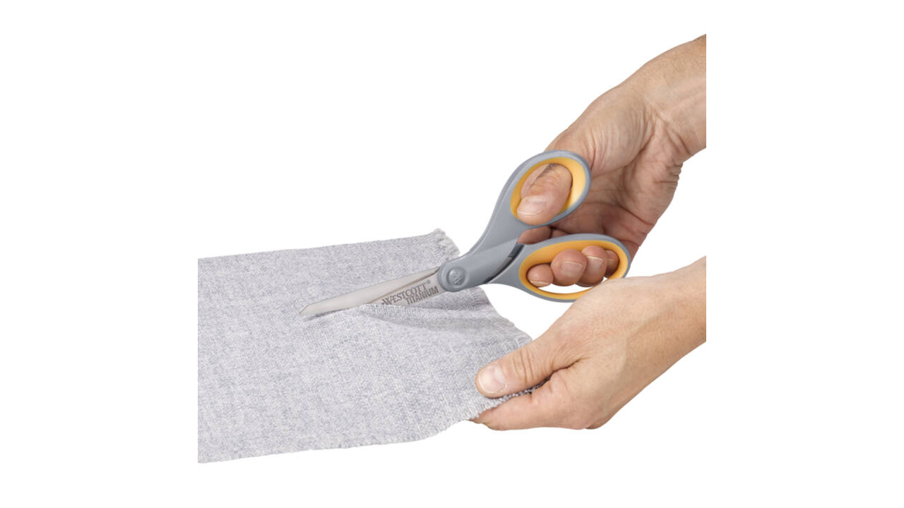 Kantoorschaar Westcott 210mm met softgrip titanium