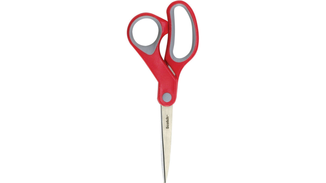 Schaar Scotch 20cm comfort rood blister
