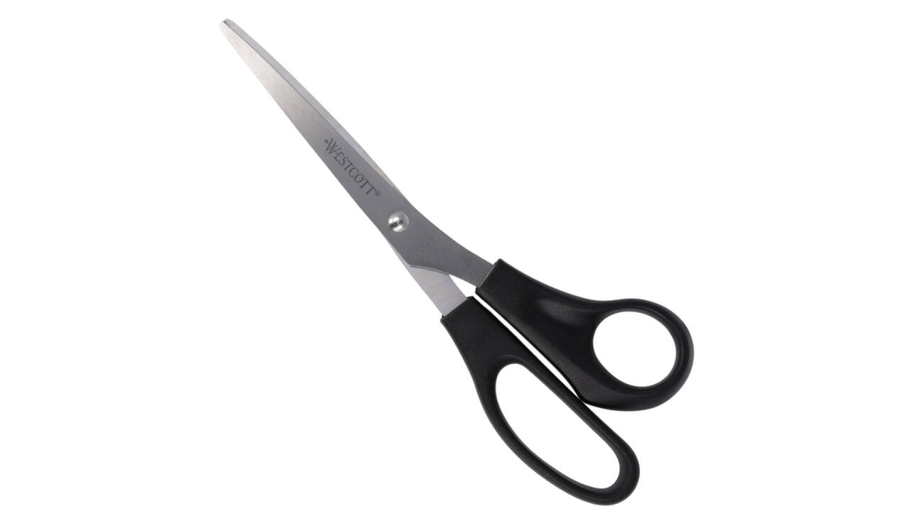 Kantoorschaar Westcott 210mm met kunststof grip rvs