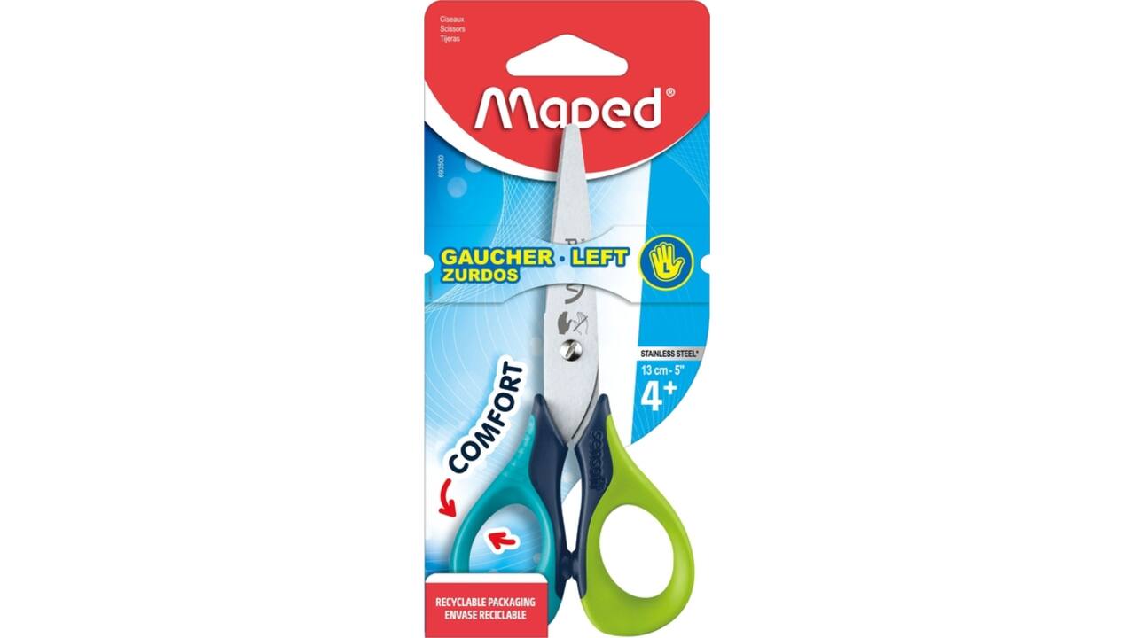 Kinderschaar Maped Sensoft 13cm links assorti