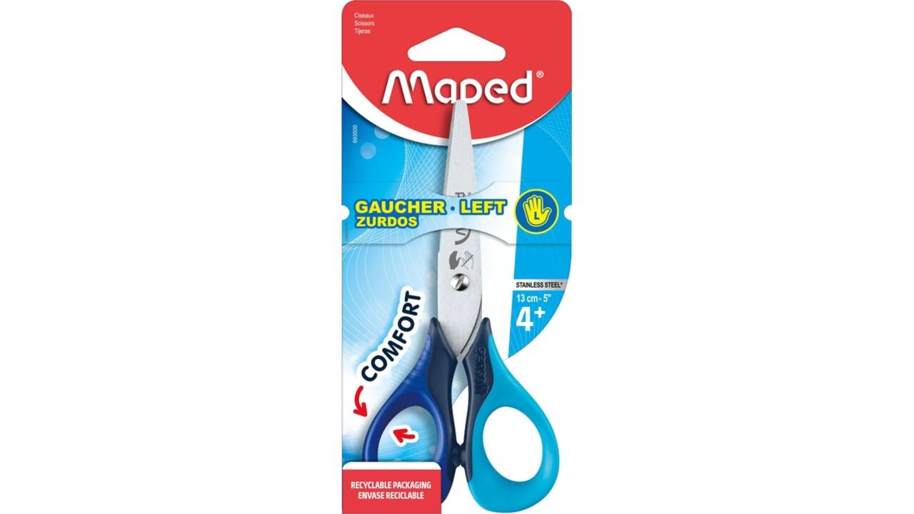 Kinderschaar Maped Sensoft 13cm links assorti