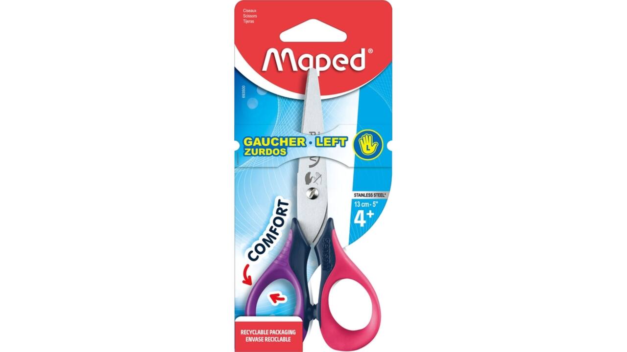 Kinderschaar Maped Sensoft 13cm links assorti