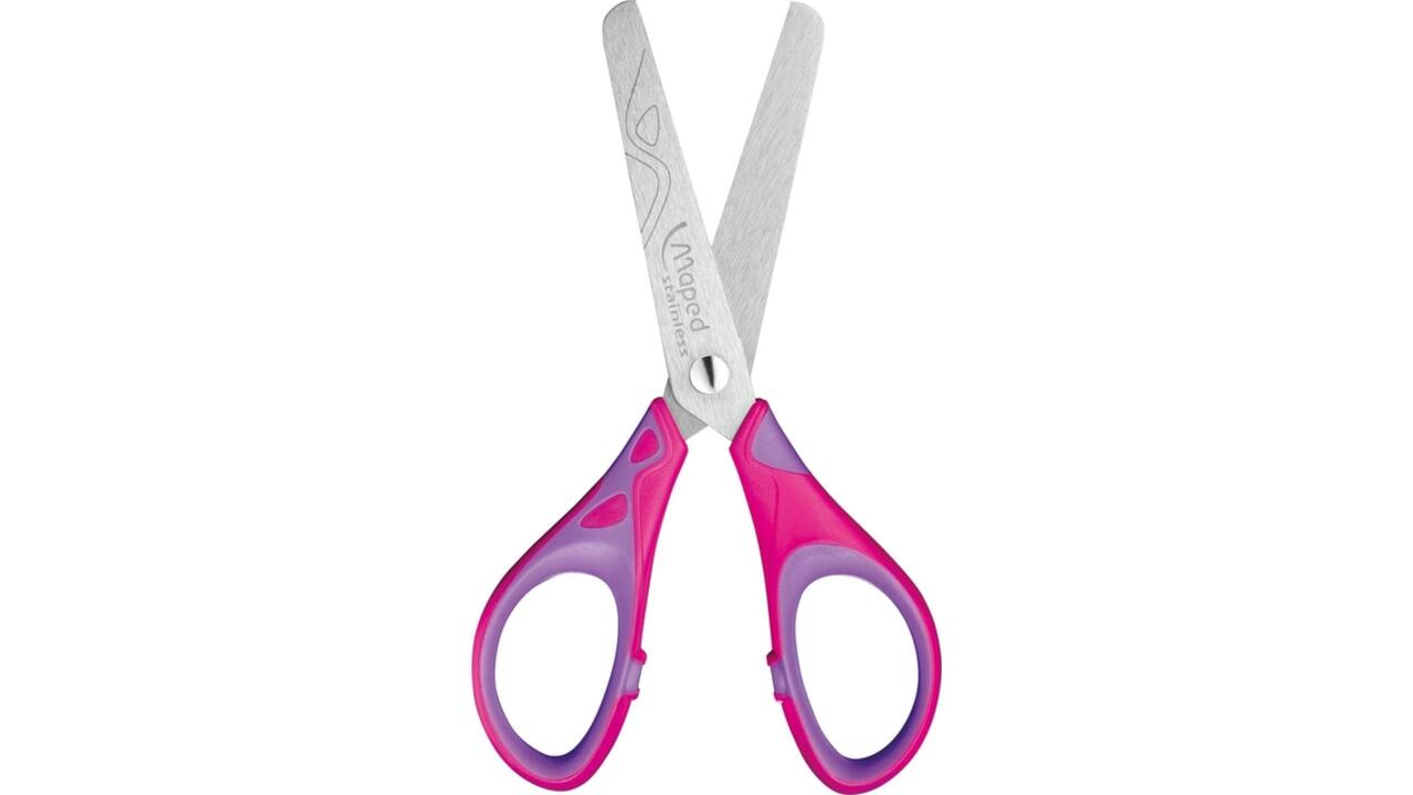 Schaar Maped Essentials Soft 13cm display á 24 stuks assorti