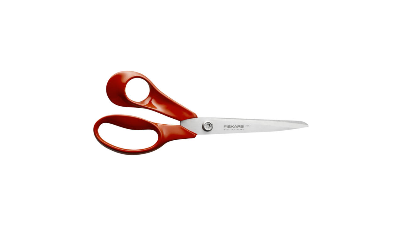 Schaar Fiskars Classic universeel 21cm links rood