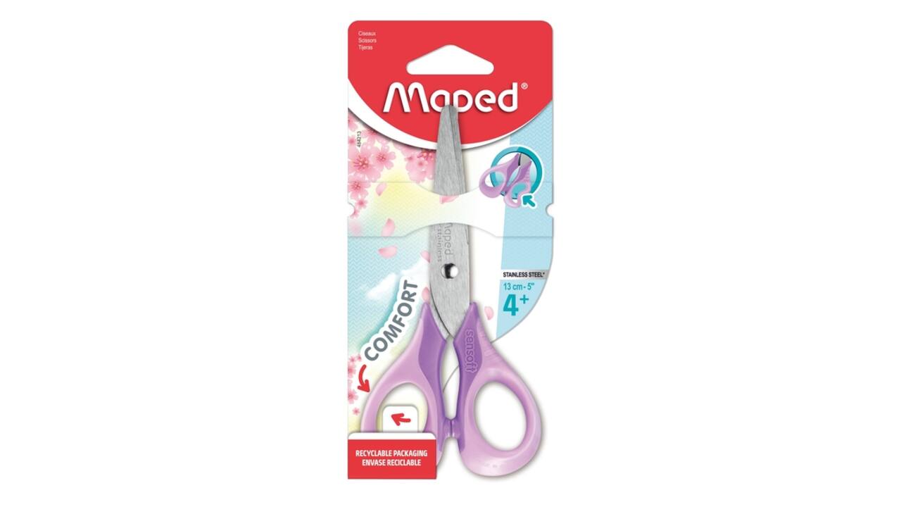 Schaar Maped Sensoft 13cm pastel assorti