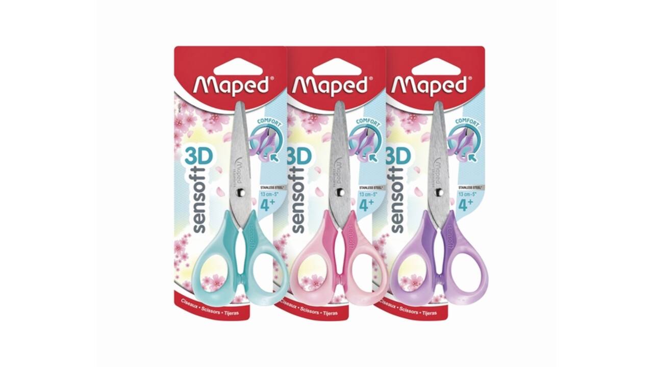 Schaar Maped Sensoft 13cm pastel assorti
