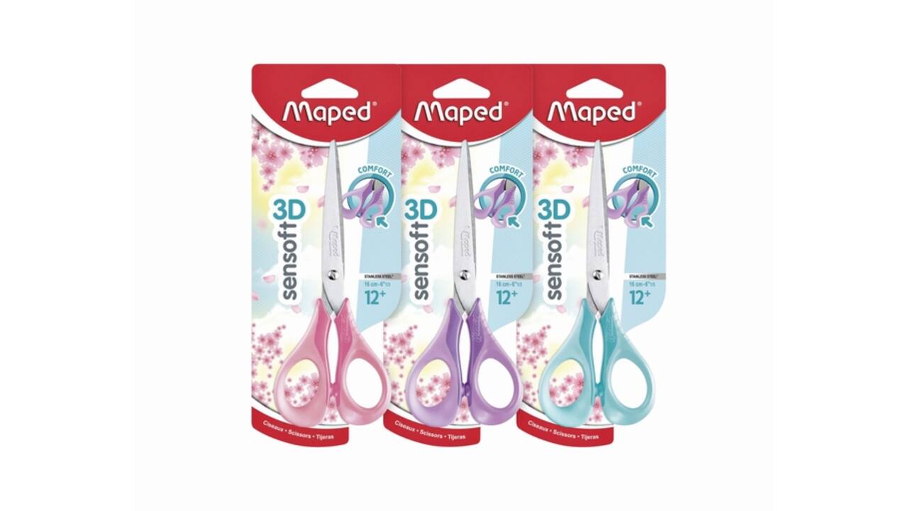 Schaar Maped Sensoft 16cm pastel assorti
