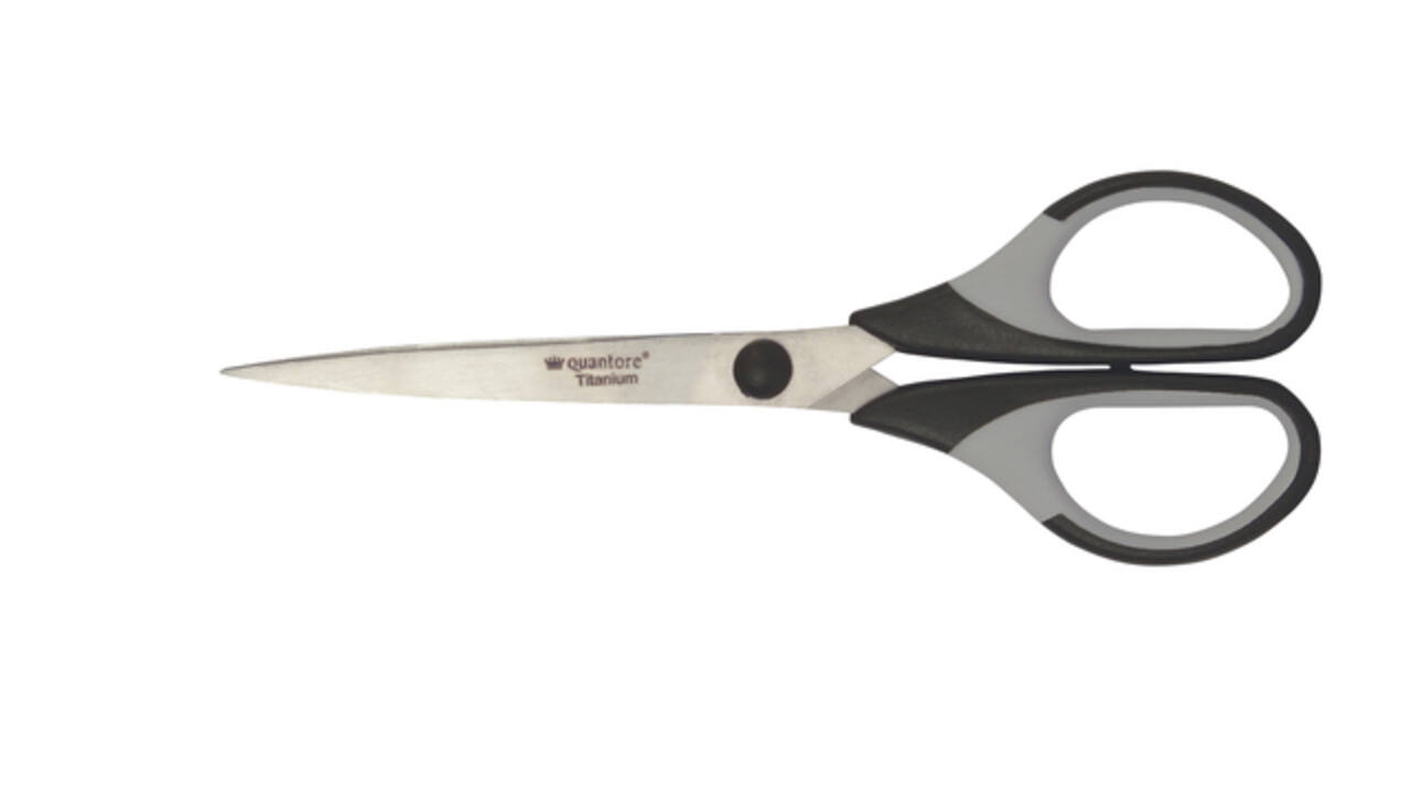 Schaar Quantore 170mm titanium soft grip handvat