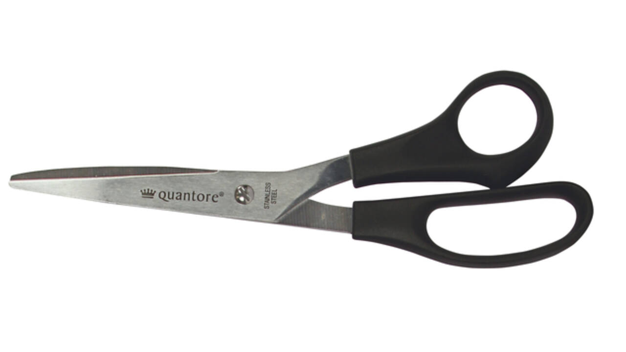 Schaar Quantore 210mm +plastic handvat zwart