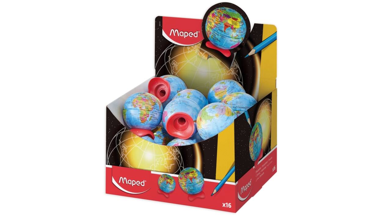 Puntenslijper Maped Globe display á 16 stuks