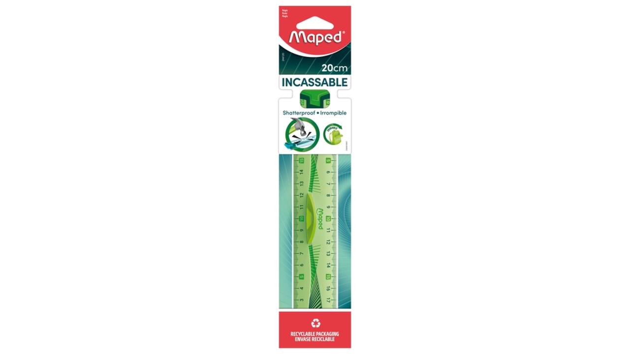 Liniaal Maped Flex met grip 20cm assorti