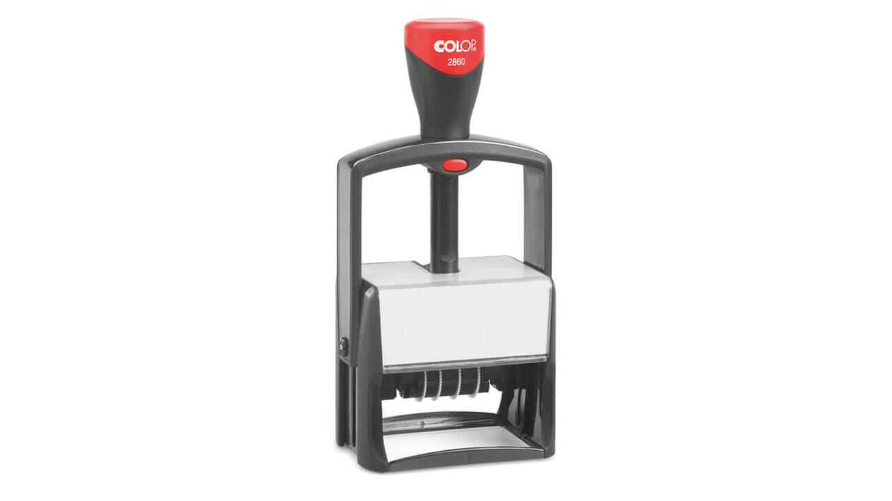 Woord-datumstempel Colop Heavy Duty 2860 Classic Line personaliseerbaar