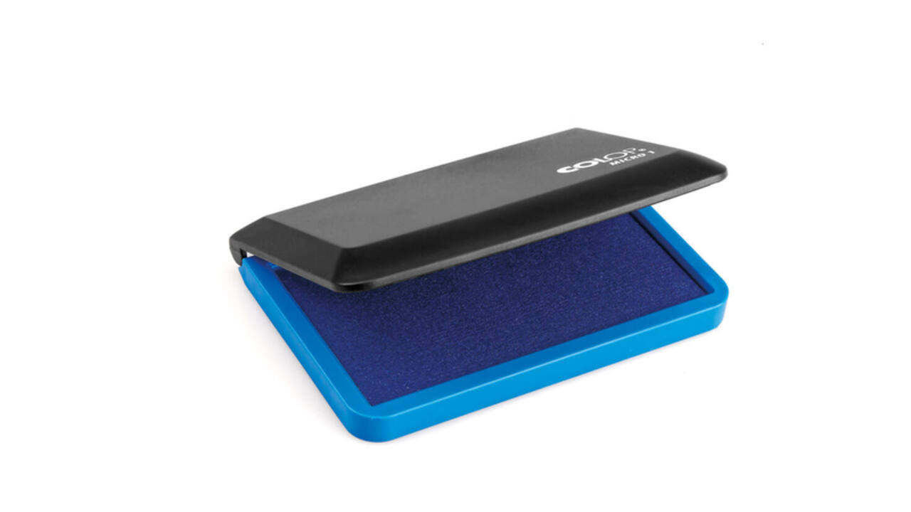 Inktkussen Colop Micro 1 90x50mm blauw