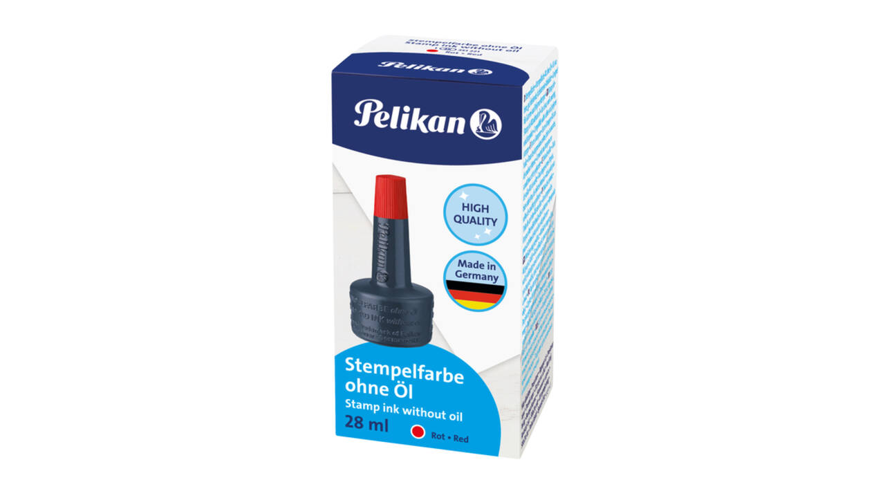Stempelinkt Pelikan flacon 28ml rood