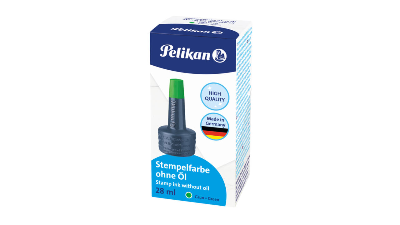 Stempelinkt Pelikan flacon 28ml groen
