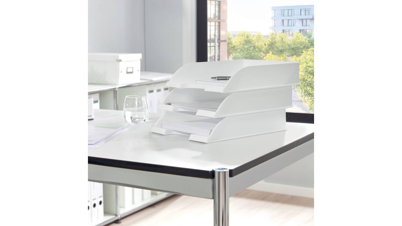 Brievenbak Leitz Plus standaard A4 wit
