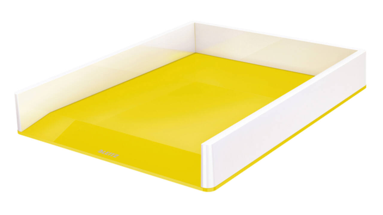 Brievenbak Leitz WOW A4 wit/geel