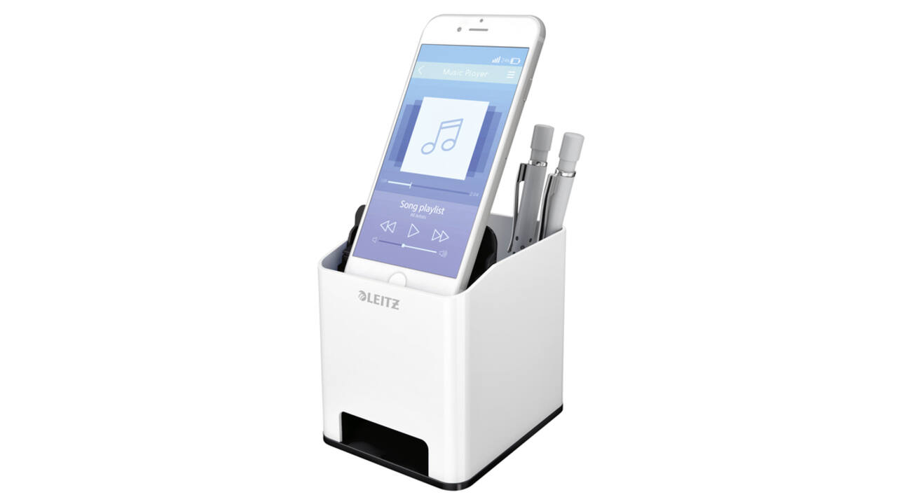 Pennenhouder Leitz WOW wit/zwart