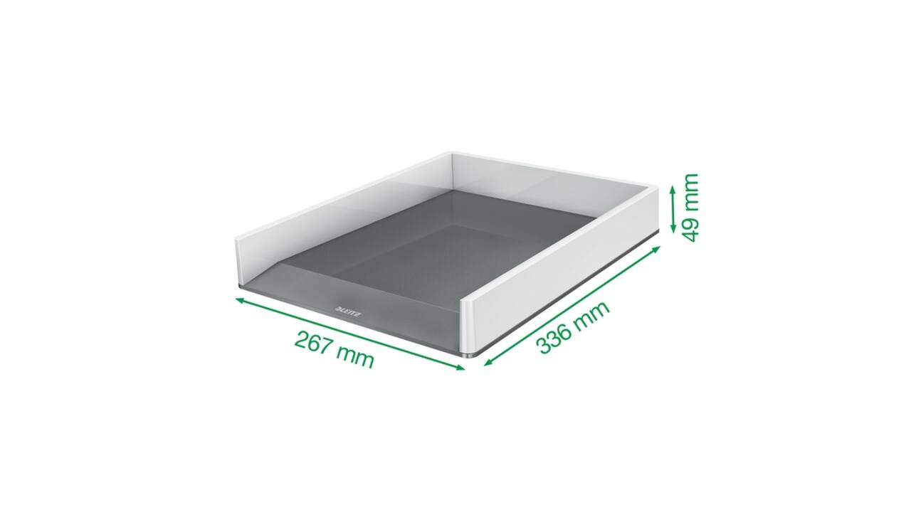 Brievenbak Leitz Wow A4 wit/grijs