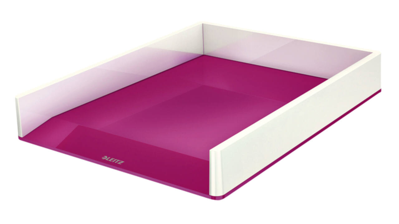Brievenbak Leitz WOW wit/roze