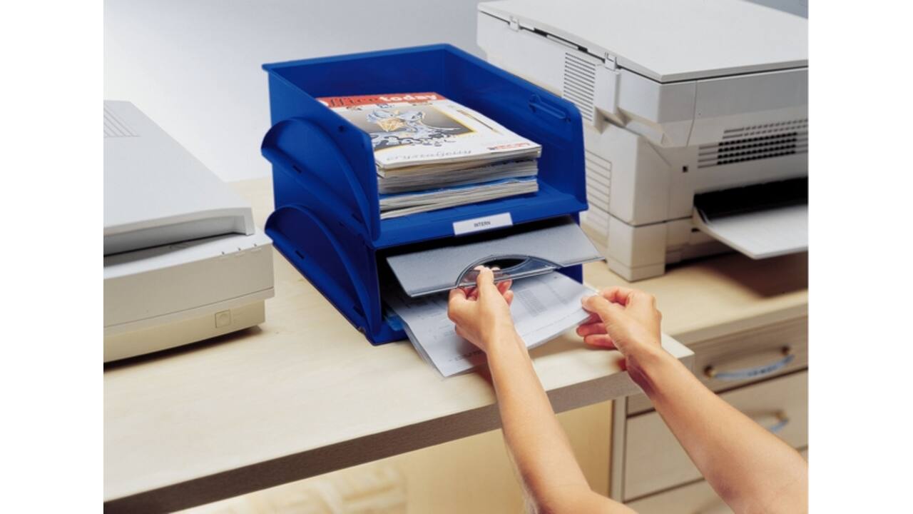 Sorteerbak Leitz 5231 Sorty met klep blauw