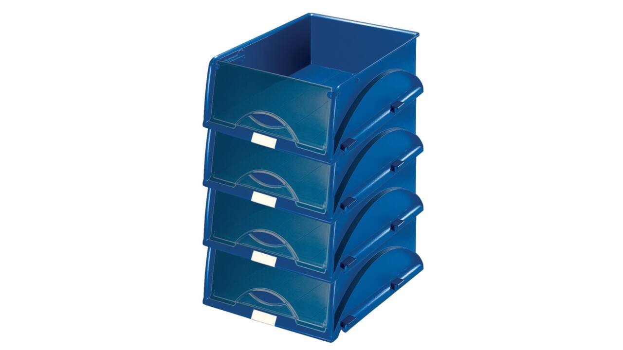 Sorteerbak Leitz 5231 Sorty met klep blauw