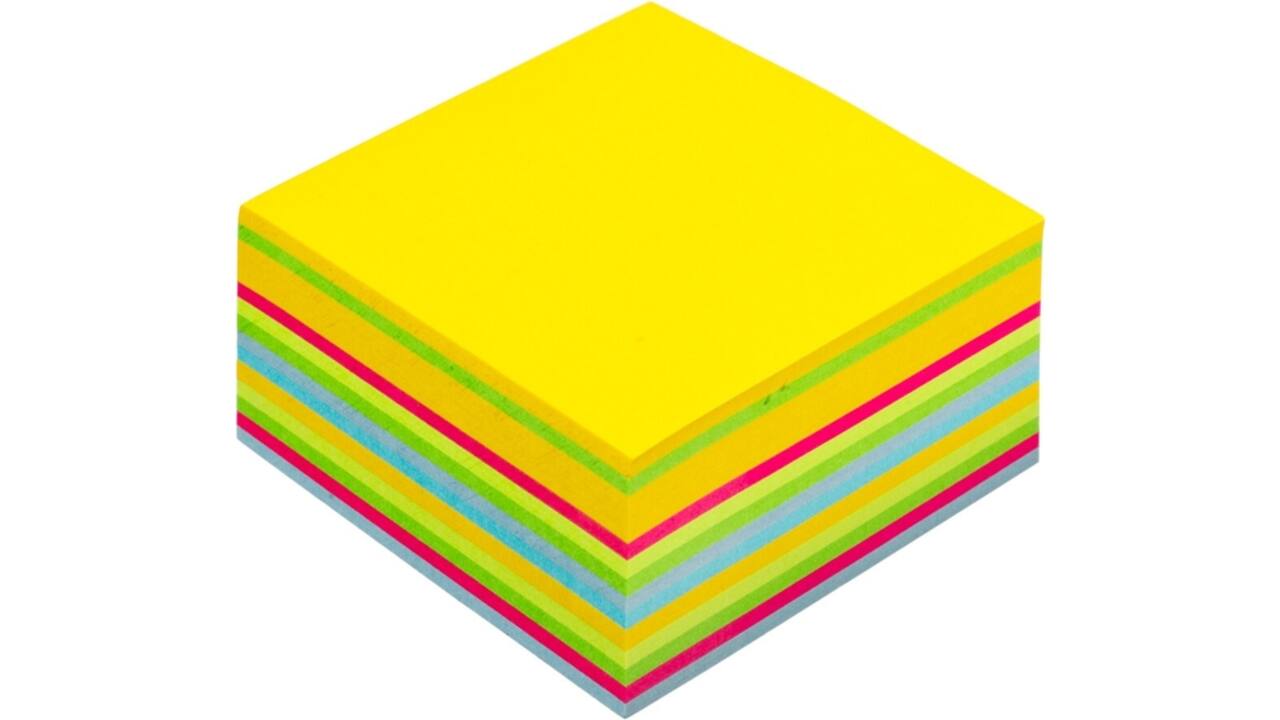 Memoblok Post-it 2030 76x76mm kubus ultra assorti