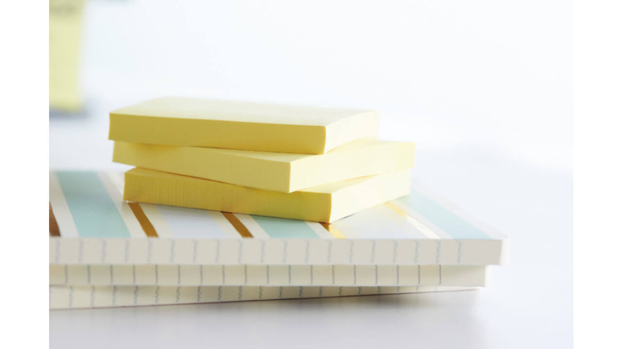 Memoblok Post-it 655 76x127mm recycled geel 16x100 vel