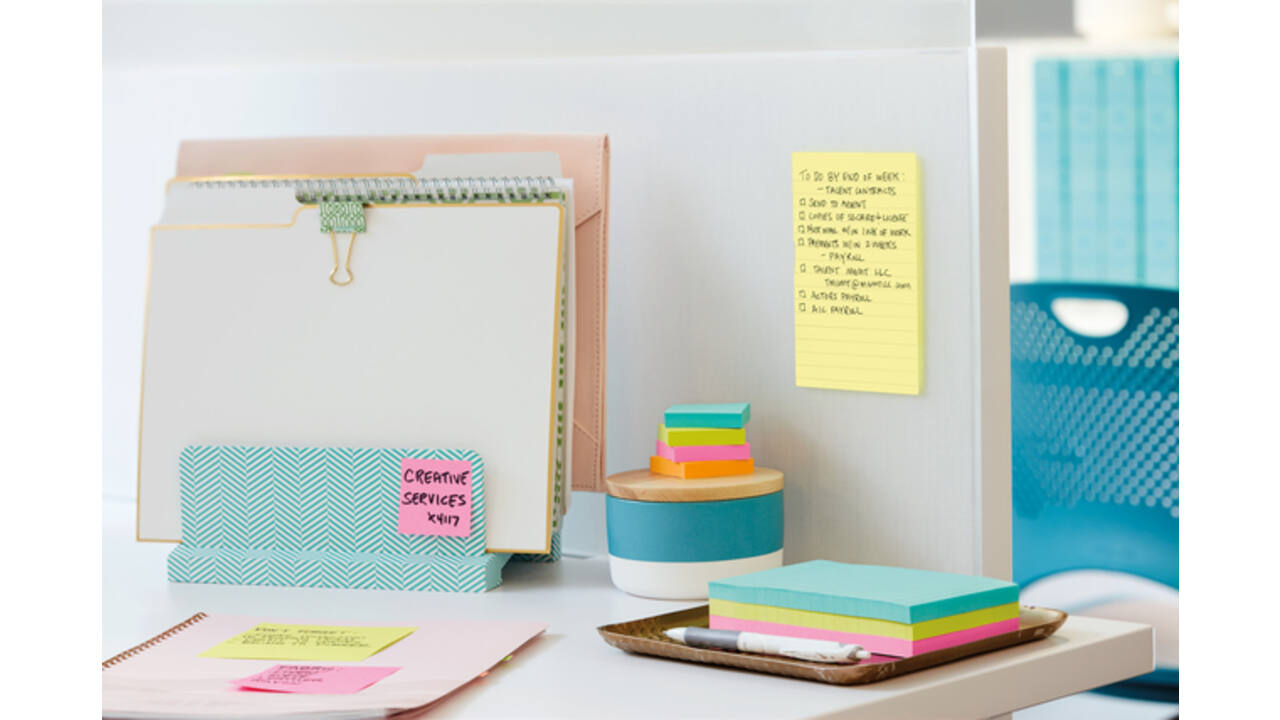 Memoblok Post-it 660 lijn 102x152mm canary yellow