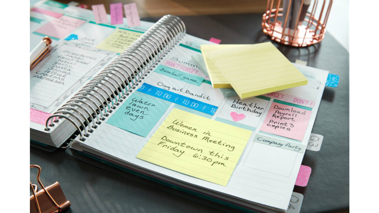 Memoblok Post-it 660 lijn 102x152mm canary yellow