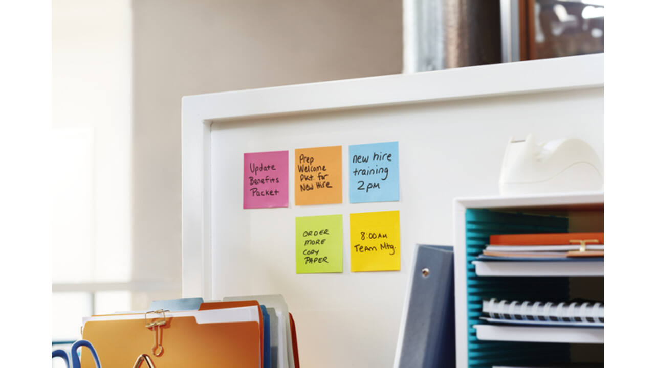 Memoblok Post-it 654 Super Sticky 76x76mm Carnival 6 stuks