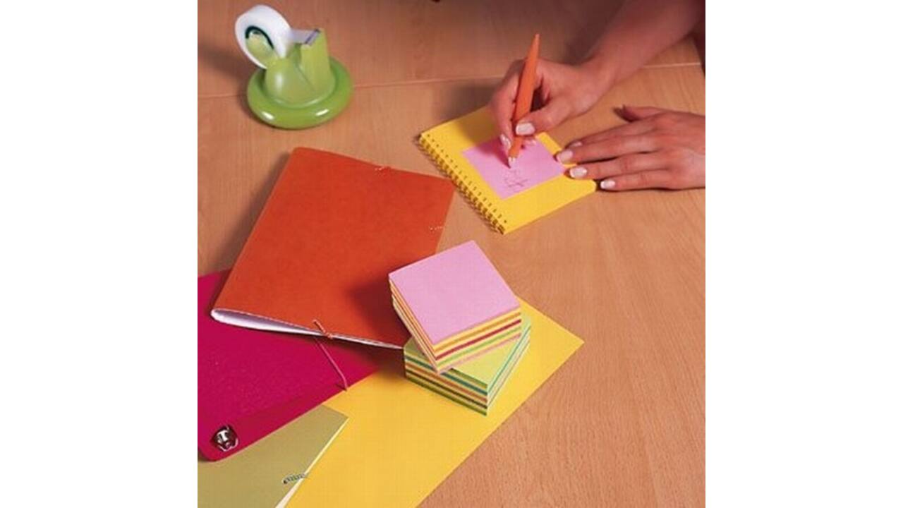 Memoblok Post-it 2028 76x76mm kubus pastel roze