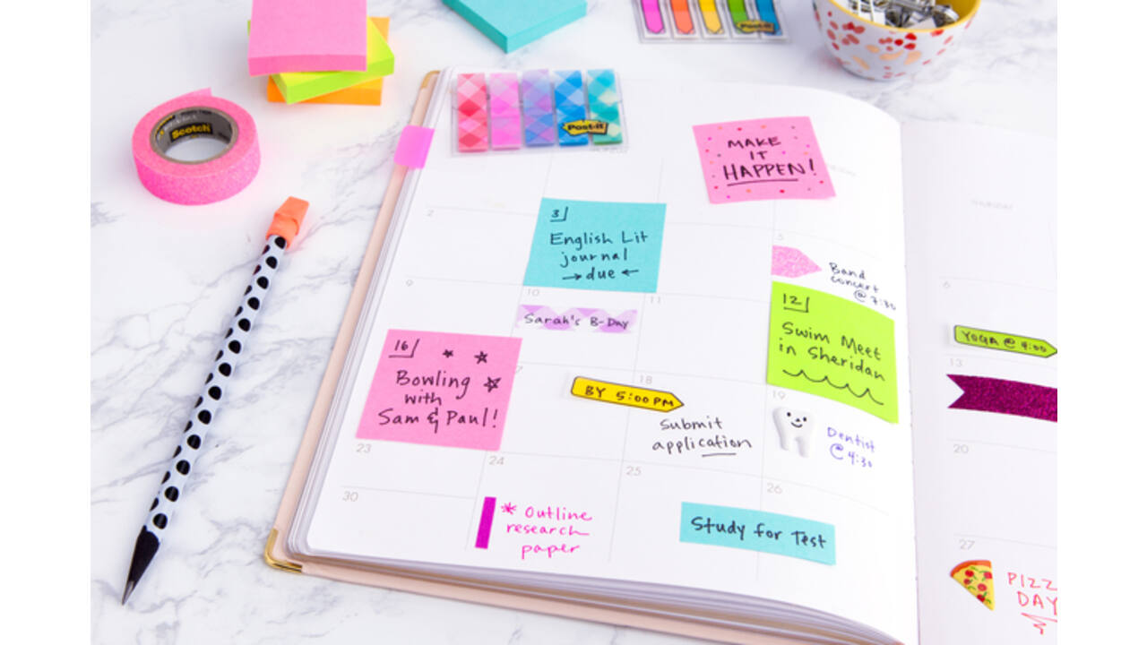 Memoblok Post-it 2028 76x76mm kubus pastel roze