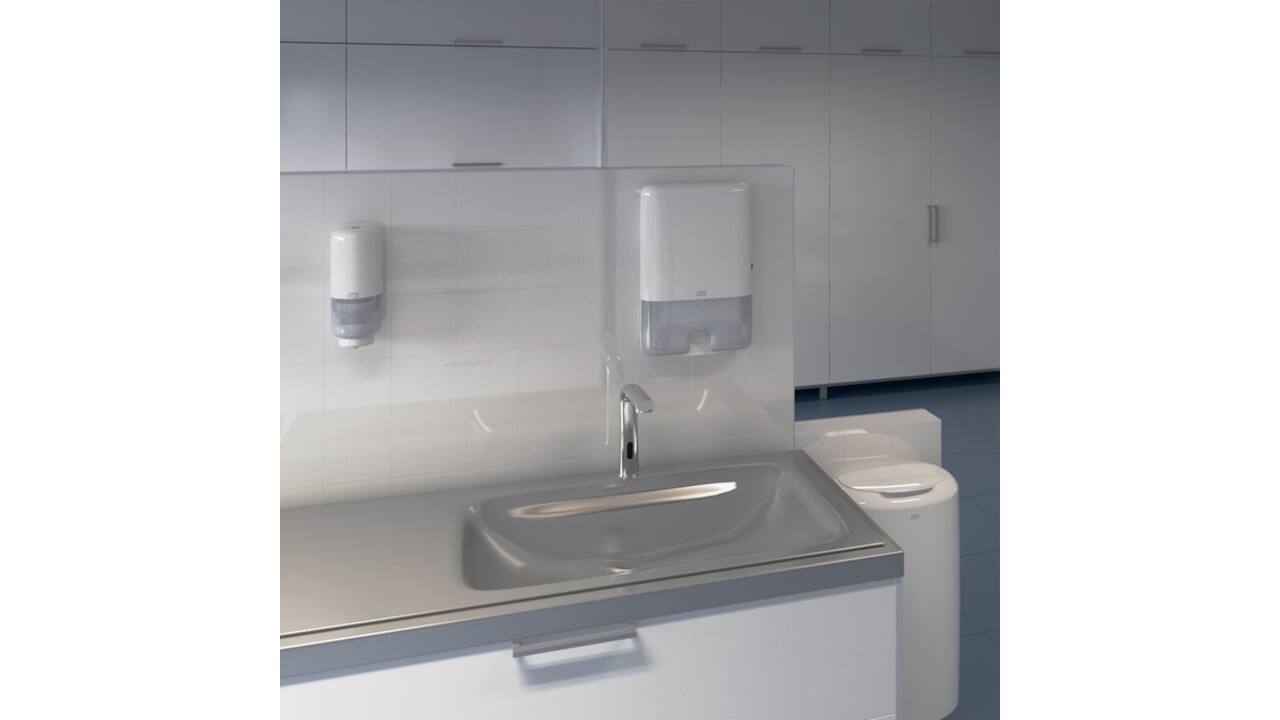 Afvalbak Tork B1 Elevation exclusief deksel 50 liter wit 563000