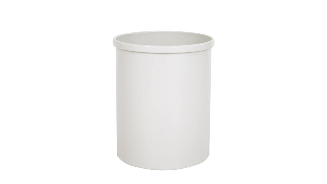 Papierbak Vepabins rond 15liter grijswit