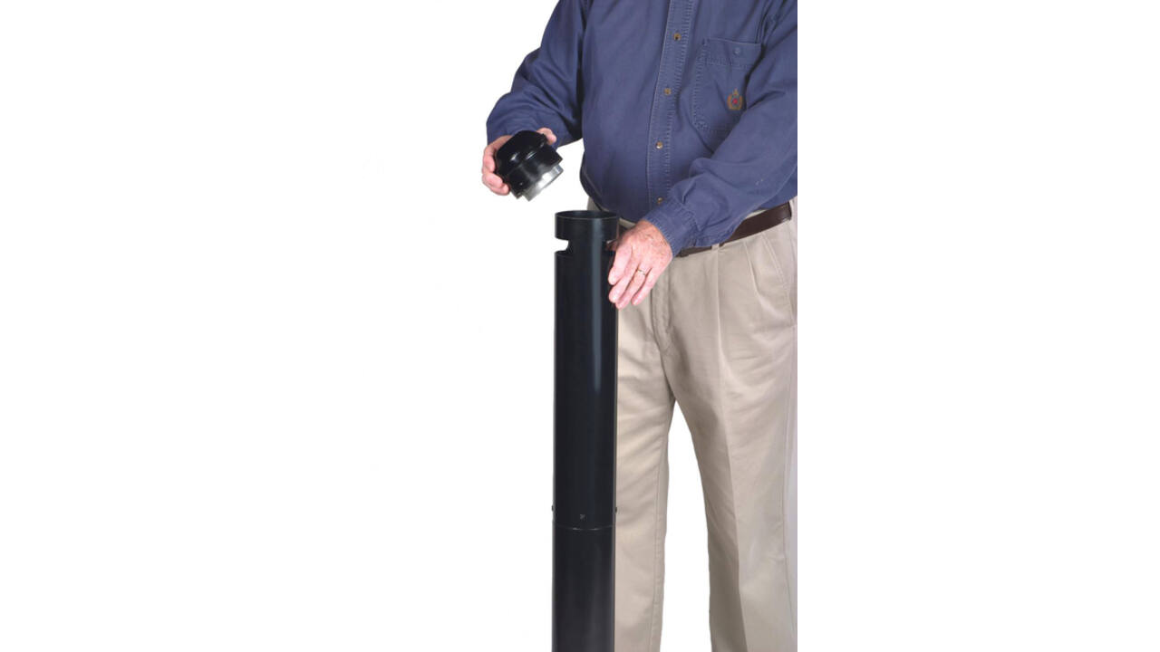 Asbak Rubbermaid Smokers' Pole vrijstaand zwart