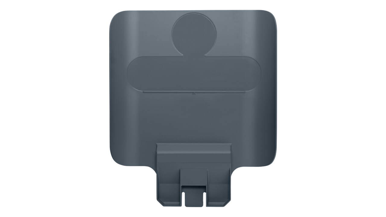 Paneel Rubbermaid Slim Jim Recyclestation voor label grijs