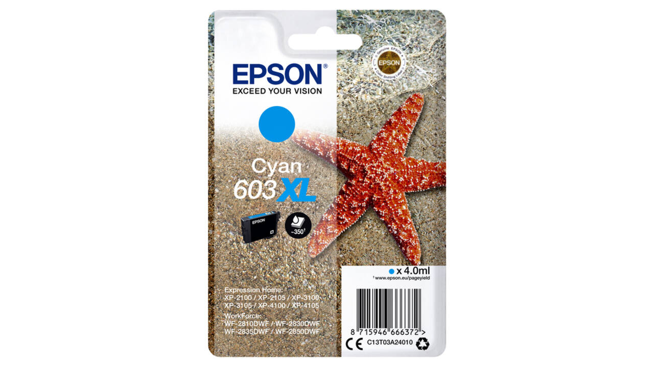 Inktcartridge Epson 603XL T03A2 blauw
