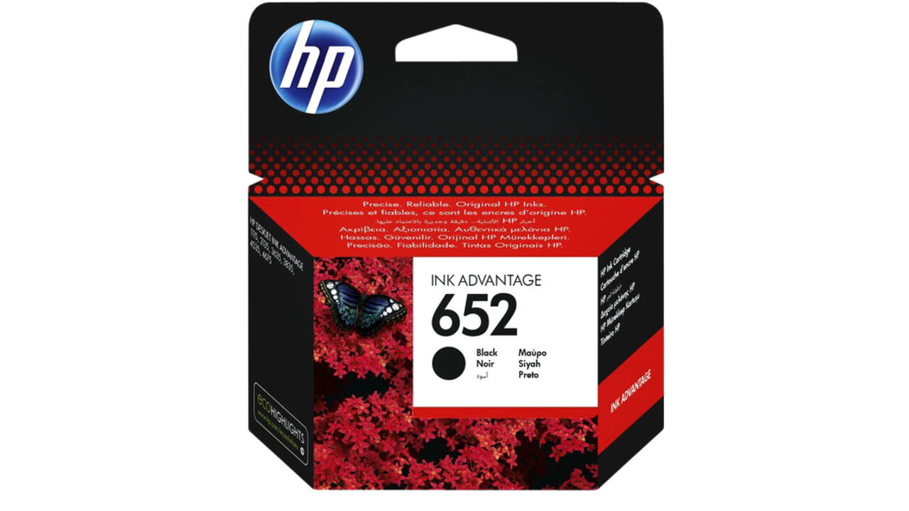 Inktcartridge HP F6V25AE 652 zwart