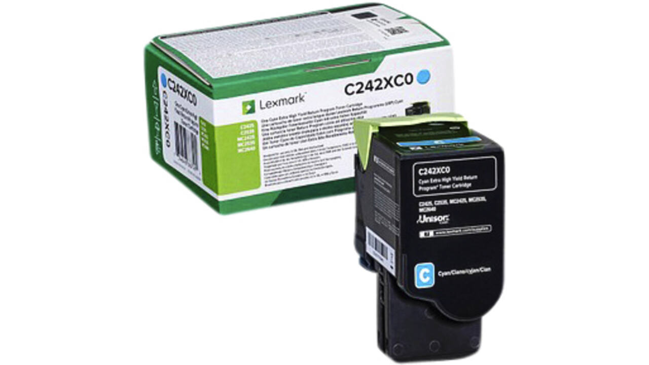 Tonercartridge Lexmark C242XC0 blauw
