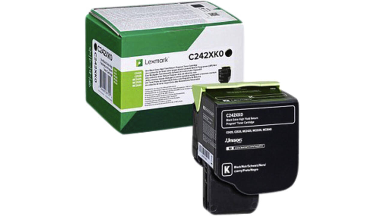 Tonercartridge Lexmark C242XK0 zwart