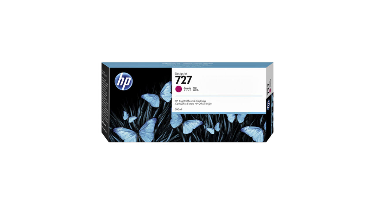Inktcartridge HP F9J77A 727 rood